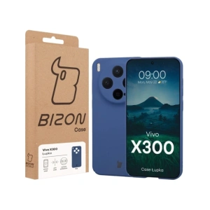 Etui Bizon Case Łupka do Vivo X300 niebieskie