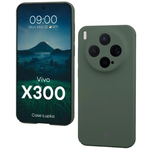Etui Bizon Case Łupka do Vivo X300 zielone