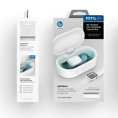 LYFRO Capsule sterylizator UV-C biały /white