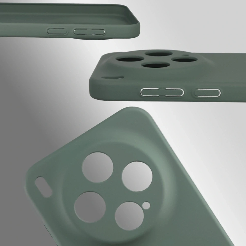 Etui Bizon Case Łupka do Vivo X300 zielone