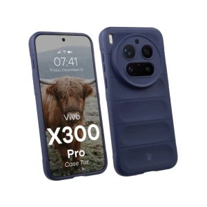 Pancerne etui Bizon Case Tur do Vivo X300 Pro granatowe
