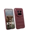 Pancerne etui Bizon Case Tur do Vivo X300 Pro burgundowe