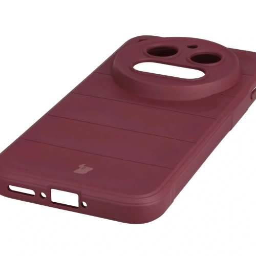 Pancerne etui Bizon Case Tur do Vivo X300 Pro burgundowe