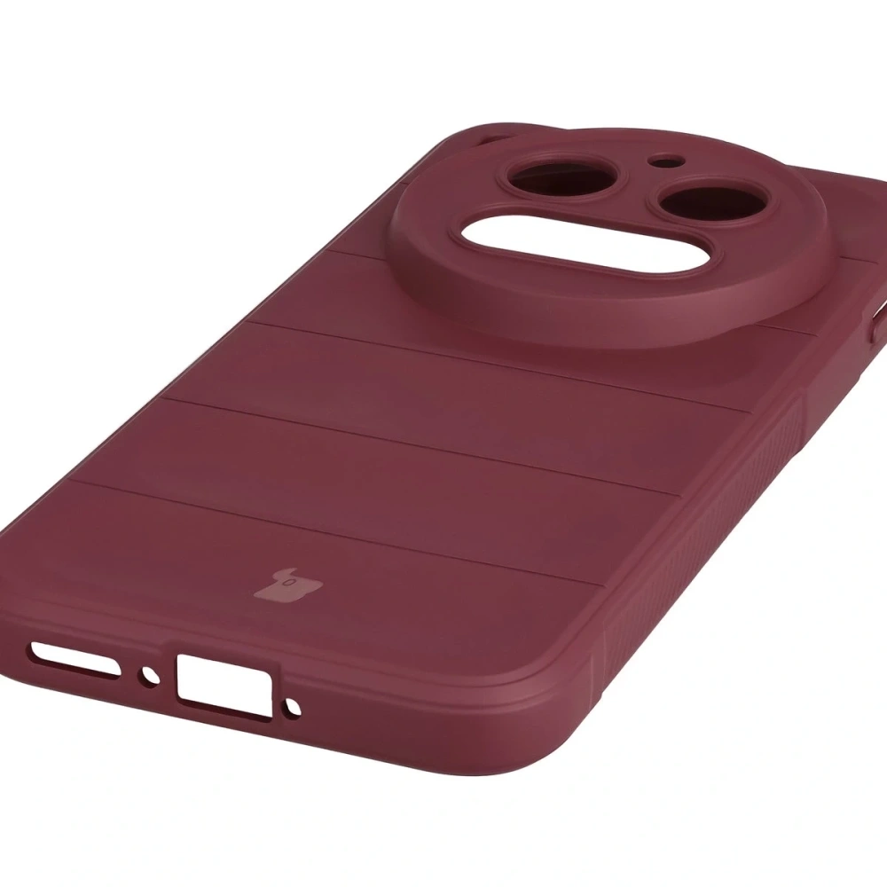 Pancerne etui Bizon Case Tur do Vivo X300 Pro burgundowe