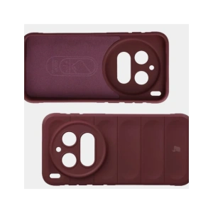 Pancerne etui Bizon Case Tur do Vivo X300 Pro burgundowe