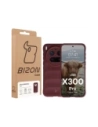 Pancerne etui Bizon Case Tur do Vivo X300 Pro burgundowe
