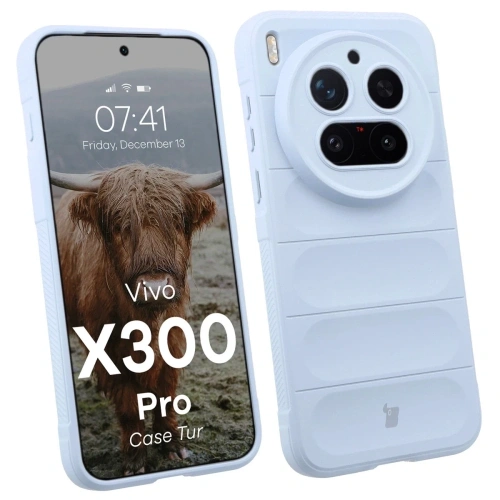 Pancerne etui Bizon Case Tur do Vivo X300 Pro jasnoniebieskie