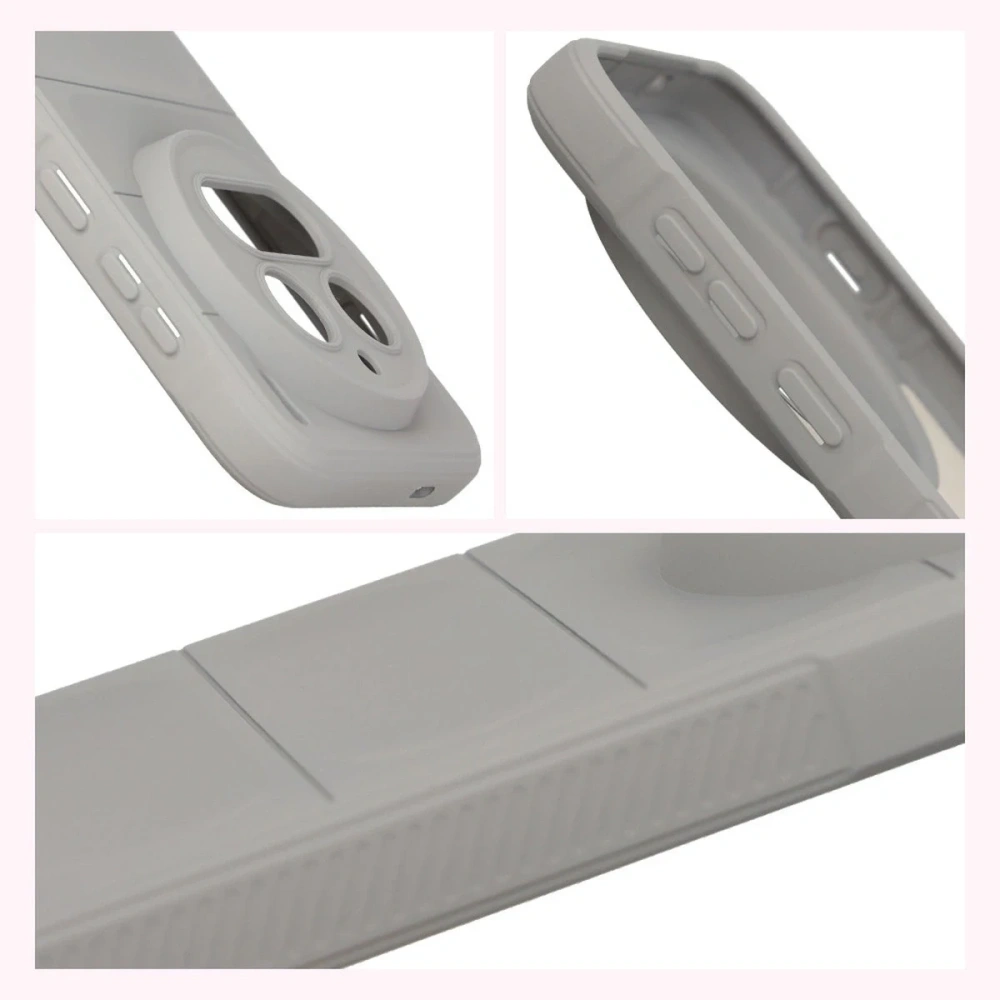 Pancerne etui Bizon Case Tur do Vivo X300 Pro jasnoszare