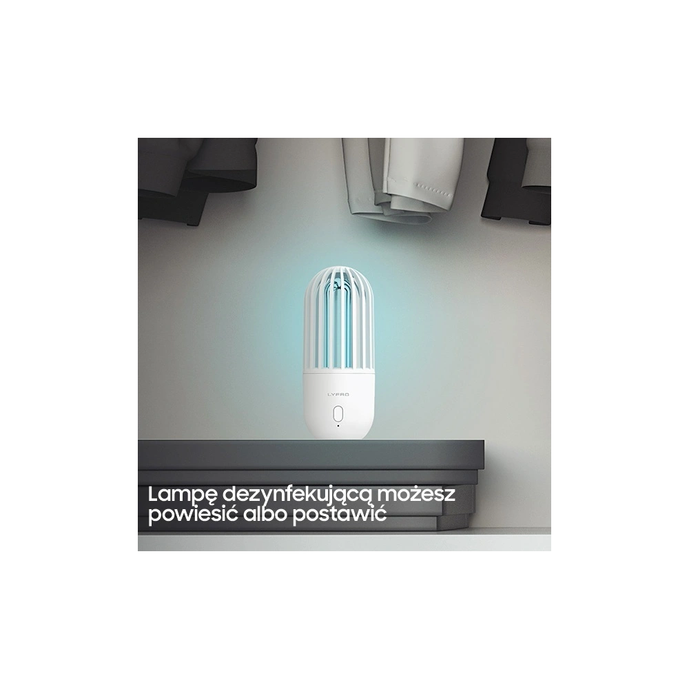 Hurtownia GSM - LYFRO Hova dezinfekční UV-C lampa s ozonovací funkcí sterilizátor bílý/bílá - UNIQ234WHT - {ean13} - Hurt