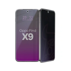 Prywatyzujące szkło hybrydowe Bizon Glass Mule Shadow do Oppo Find X9 matowe