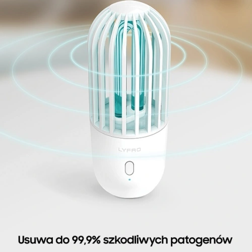 LYFRO Hova lampa dezynfekująca UV-C z funkcją ozonowania sterylizator biały/white