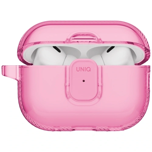 Etui UNIQ Glase Pro do Apple AirPods Pro 3 Lock Case różowy