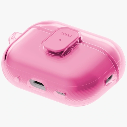Etui UNIQ Glase Pro do Apple AirPods Pro 3 Lock Case różowy