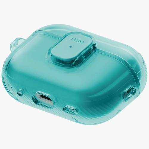 Etui UNIQ Glase Pro do Apple AirPods Pro 3 Lock Case turkusowy
