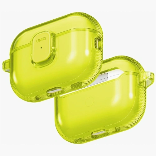 Etui UNIQ Glase Pro do Apple AirPods Pro 3 Lock Case żółty