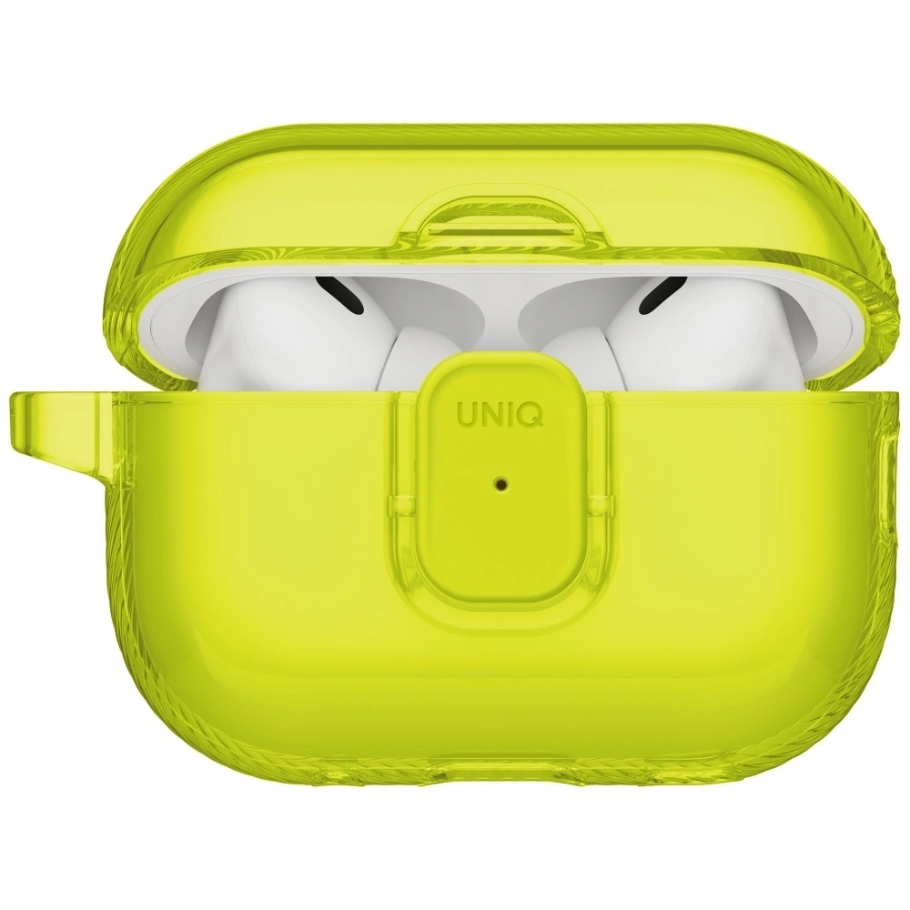 Etui UNIQ Glase Pro do Apple AirPods Pro 3 Lock Case żółty