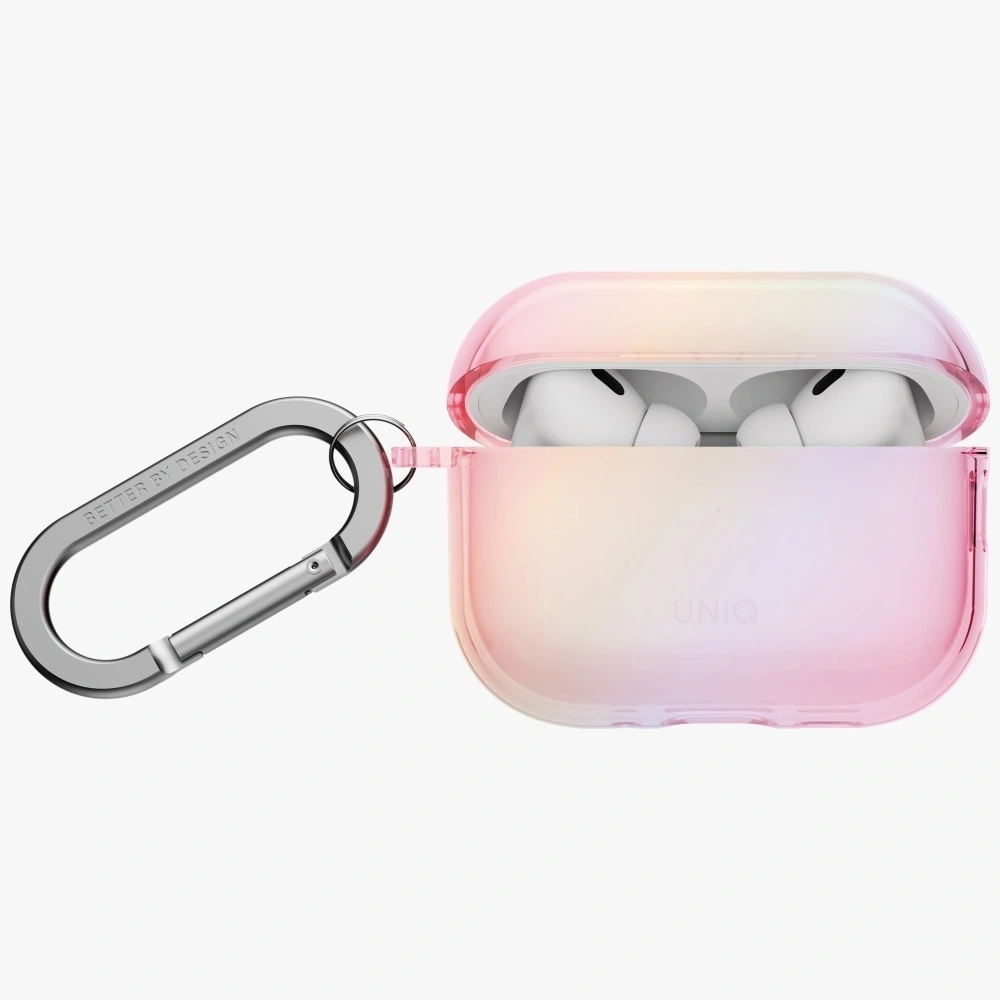 Etui UNIQ Iridescia do Apple AirPods Pro 3 Hang Case pink prism