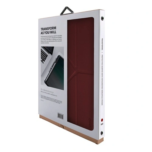 Etui UNIQ Transforma Rigor iPad 10.2" (2019) czerwony/coral red