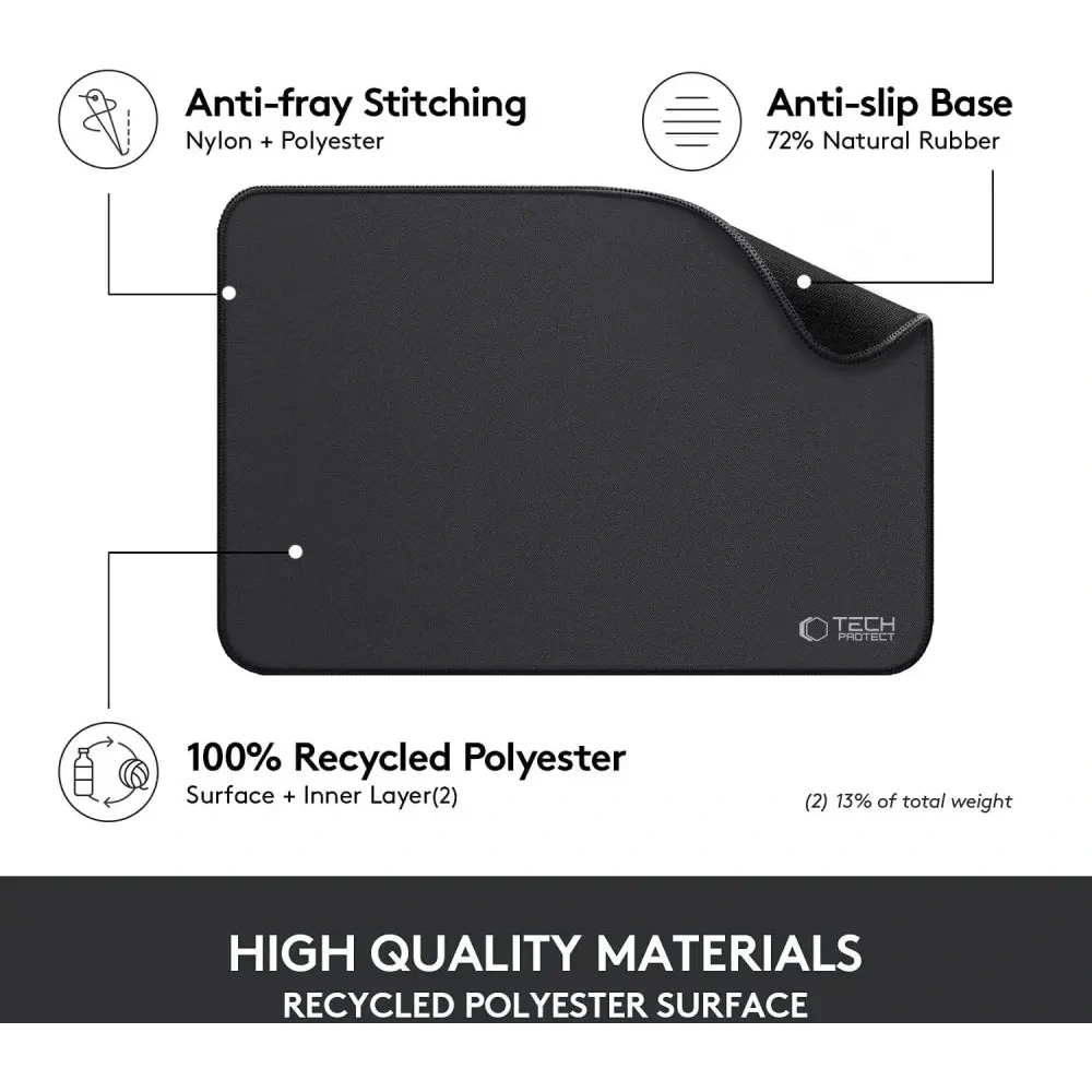 Podkładka Tech-Protect A100 Mouse Pad 35x25cm Black