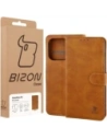 Etui z klapką Bizon Case Pocket do OnePlus 15 brązowe
