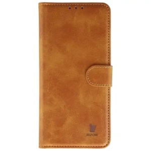 Etui z klapką Bizon Case Pocket do Vivo X300 Pro brązowe