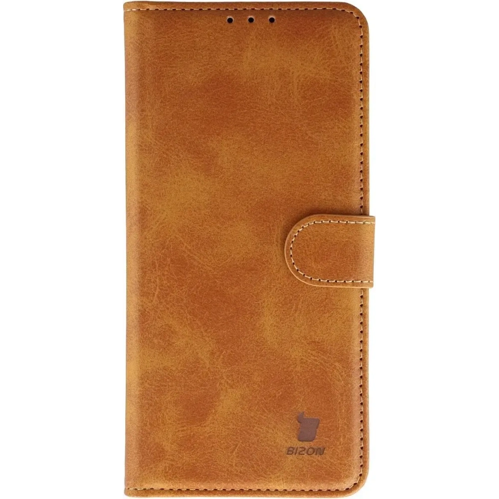 Etui z klapką Bizon Case Pocket do Vivo X300 Pro brązowe