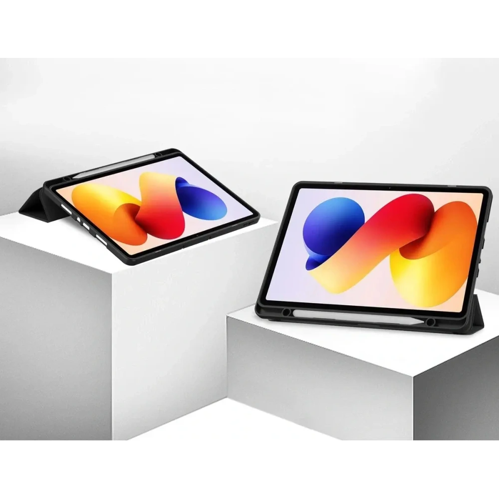 Etui z klapką Bizon Case Tab Lizard do Xiaomi Redmi Pad 2 Pro czarne