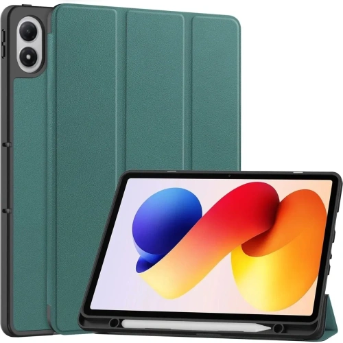 Etui z klapką Bizon Case Tab Lizard do Xiaomi Redmi Pad 2 Pro ciemnozielone