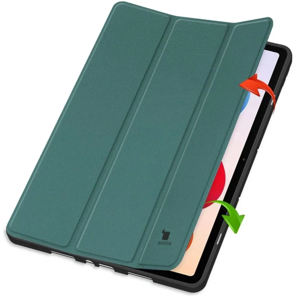 Etui z klapką Bizon Case Tab Lizard do Xiaomi Redmi Pad 2 Pro ciemnozielone