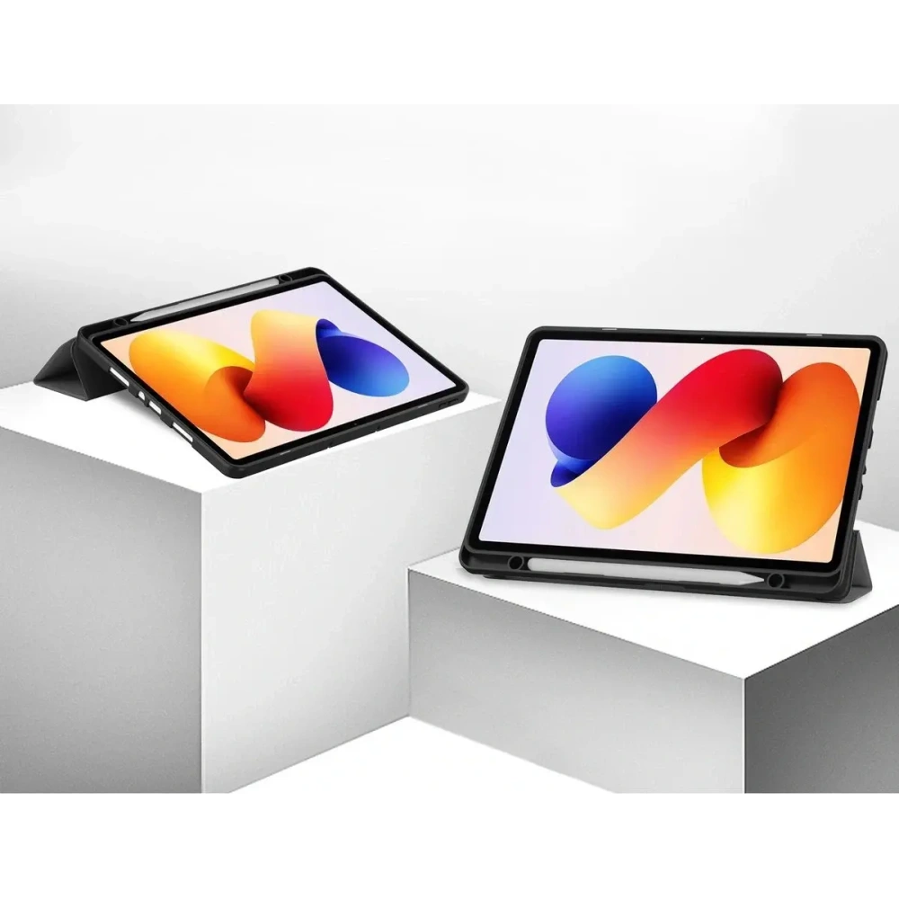 Etui z klapką Bizon Case Tab Lizard do Xiaomi Redmi Pad 2 Pro szare