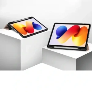 Etui z klapką Bizon Case Tab Lizard do Xiaomi Redmi Pad 2 Pro różowozłote