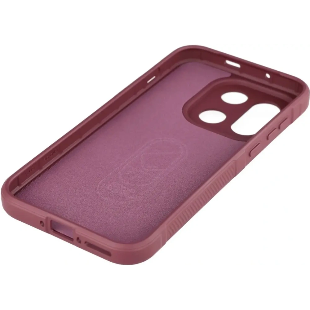 Pancerne etui Bizon Case Tur do OnePlus 15 burgundowe