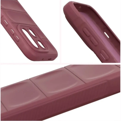 Pancerne etui Bizon Case Tur do OnePlus 15 burgundowe