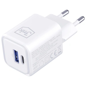 Ładowarka sieciowa 3MK Hyper Charger PD 33W GaN QC4+ PPS AFC FCP SCP USB-A + USB-C biały