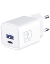Ładowarka sieciowa 3MK Hyper Charger PD 33W GaN QC4+ PPS AFC FCP SCP USB-A + USB-C biały