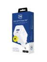Ładowarka sieciowa 3MK Hyper Charger PD 33W GaN QC4+ PPS AFC FCP SCP USB-A + USB-C biały