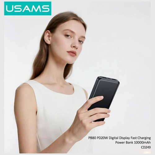 Powerbank USAMS PB80 PD20W 10000mAh czarny