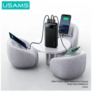 Powerbank USAMS PB80 PD20W 20000mAh czarny