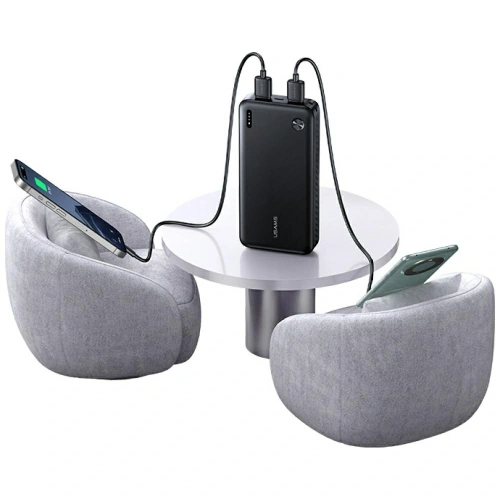 Powerbank USAMS PB83 2xUSB-A, USB-C 20000mAh czarny