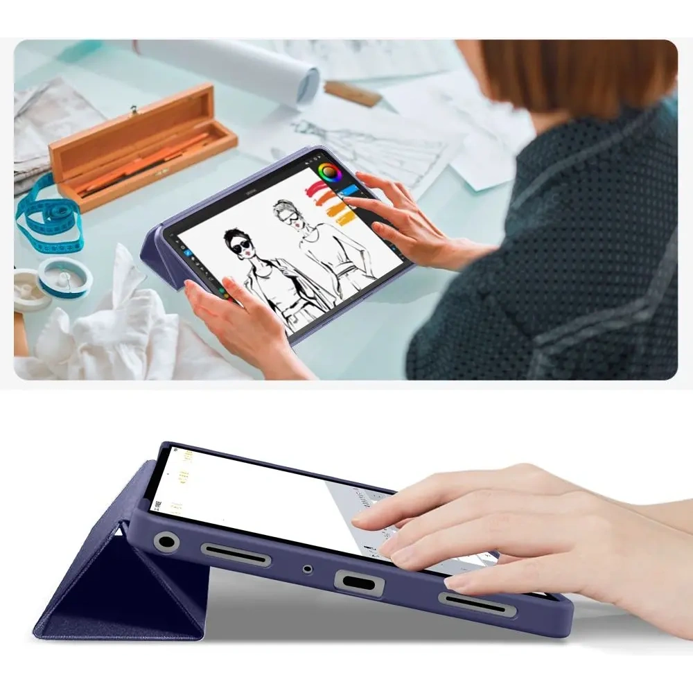 Etui Tech-Protect SmartCase do Samsung Galaxy Tab A9+ / A11+ Plus 11.0 X210 / X215 / X216 / X230 / X235 / X236 Navy
