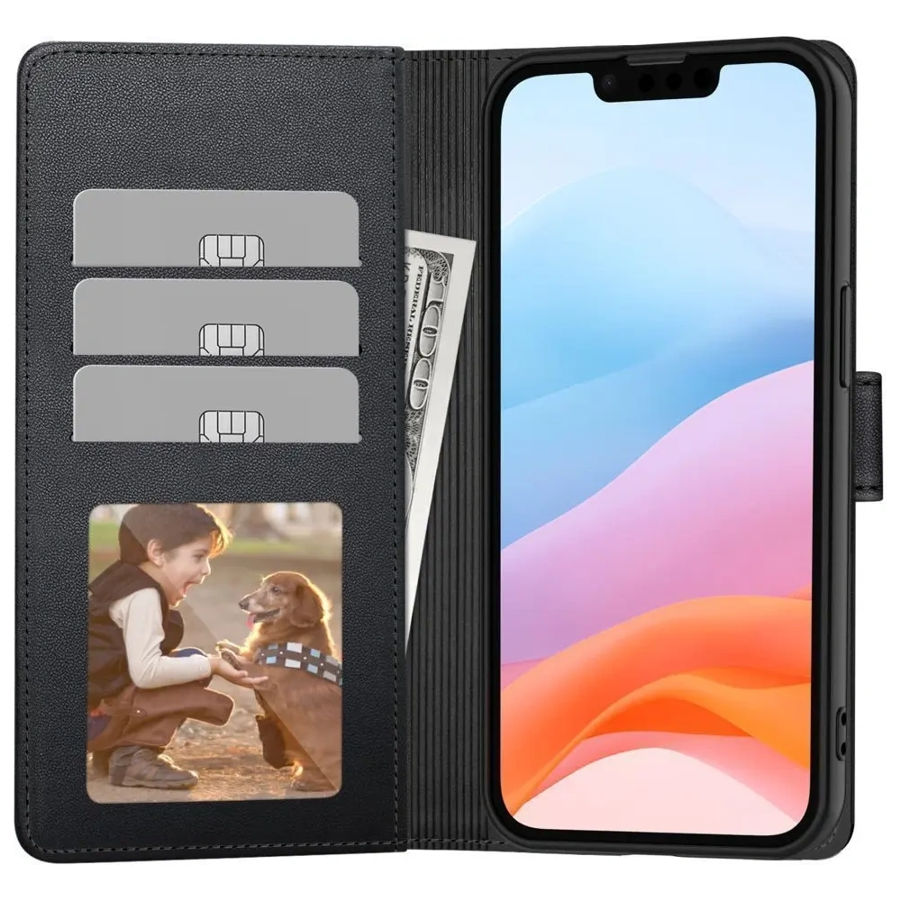 Etui z klapką Tech-Protect Wallet do OnePlus 15 Black