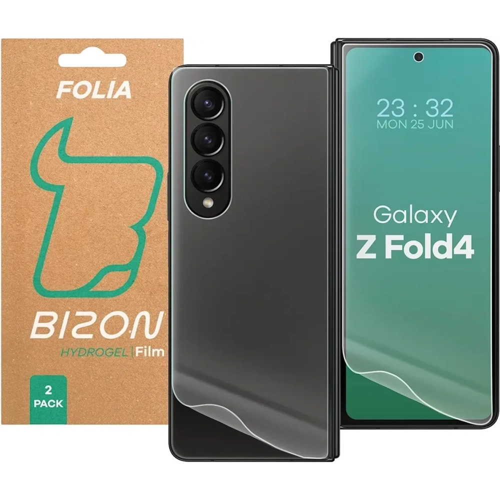 Folia hydrożelowa na tył i przód Bizon Glass Hydrogel Pack do Samsung Galaxy Z Fold4