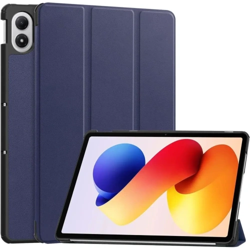 Etui z klapką Bizon Case Tab Croc do Xiaomi Redmi Pad 2 Pro granatowe