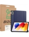 Etui z klapką Bizon Case Tab Croc do Xiaomi Redmi Pad 2 Pro granatowe