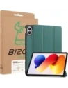 Etui z klapką Bizon Case Tab Croc do Xiaomi Redmi Pad 2 Pro ciemnozielone