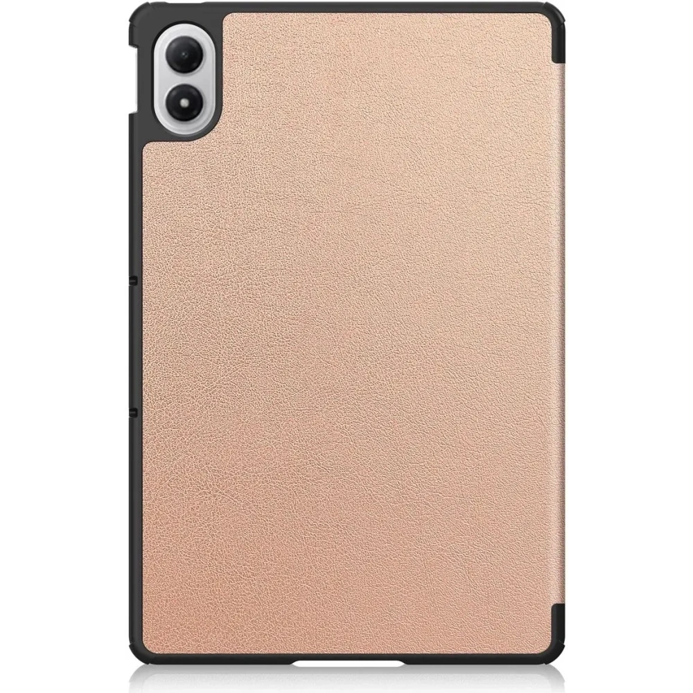 Etui z klapką Bizon Case Tab Croc do Xiaomi Redmi Pad 2 Pro różowozłote