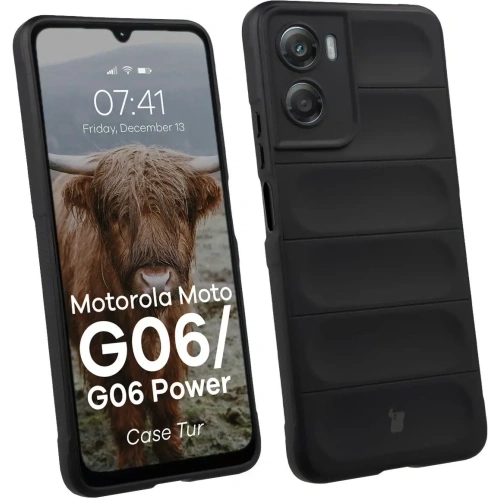 Pancerne etui Bizon Case Tur do Motorola Moto G06 4G / G06 Power 4G czarne