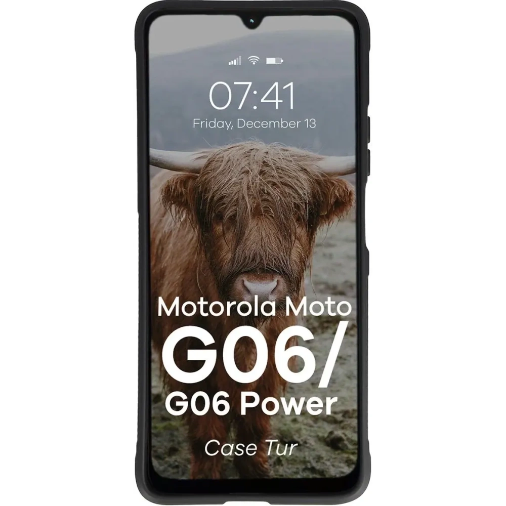 Pancerne etui Bizon Case Tur do Motorola Moto G06 4G / G06 Power 4G czarne