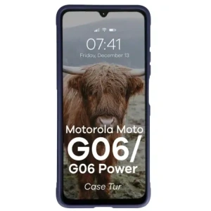Pancerne etui Bizon Case Tur do Motorola Moto G06 4G / G06 Power 4 granatowe