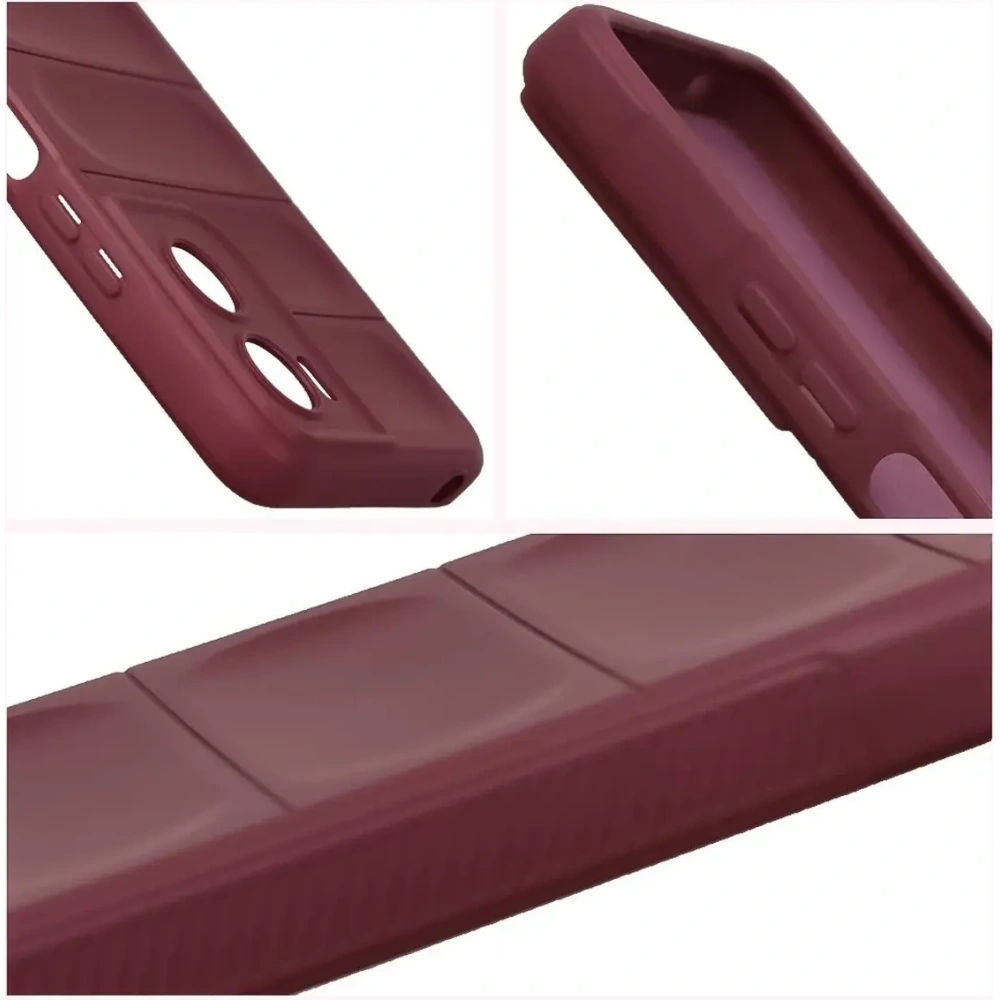 Pancerne etui Bizon Case Tur do Motorola Moto G06 4G / G06 Power 4 burgundowe